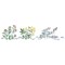 Herbs with Ribbon Wall Stencil | 2195 by Designer Stencils | Word & Phrase Stencils | Reusable Art Craft Stencils for Painting on Walls, Canvas, Wood | Reusable Plastic Paint Stencil for Home Makeover | Easy to Use & Clean Art Stencil